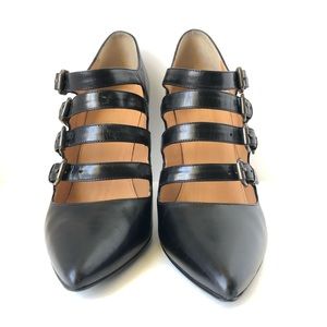 J. Crew cage pointed toe heels